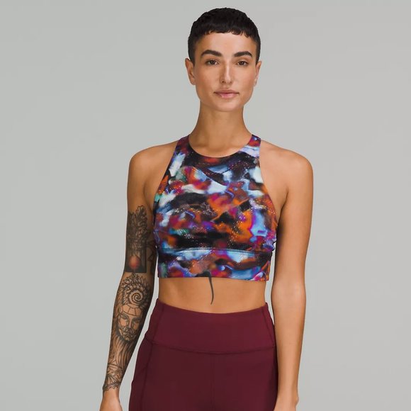 lululemon athletica Tops - Lululemon Energy High-Neck Longline Tough Bra Medium Support B-D 4